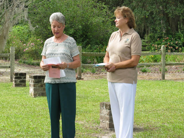 Margie Love - Liberty County Historical Society and Mary Beth